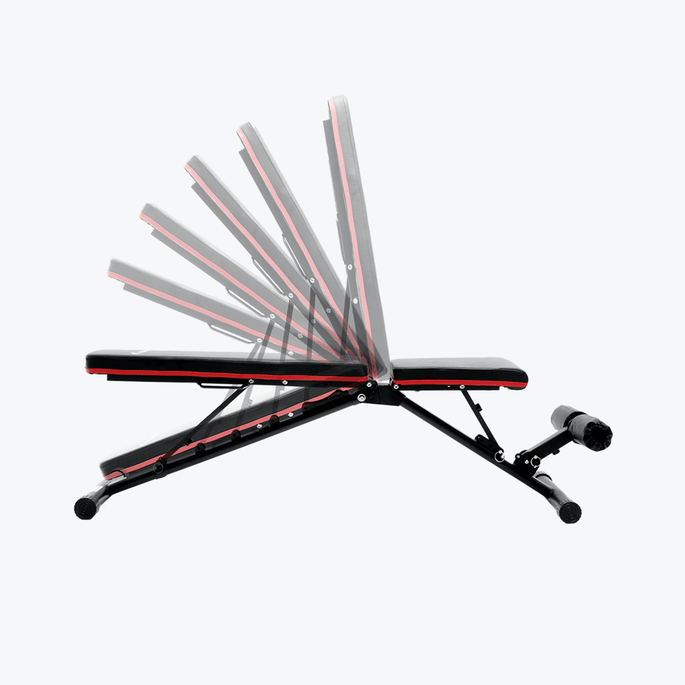 Bundle: Set of Dumbbells (10 - 90 lb) & Bench