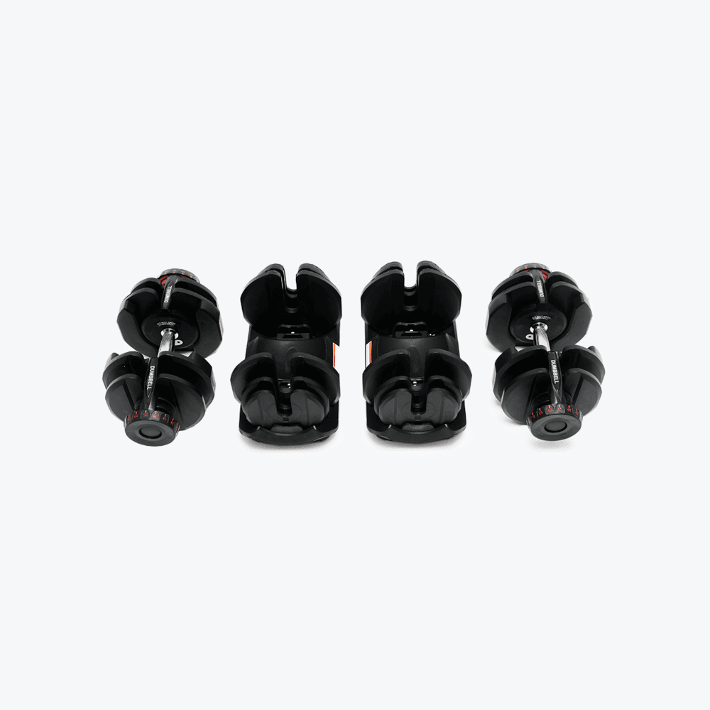 Bundle: Set of Dumbbells (10 - 90 lb) & Bench