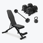 Bundle:  Ascend 3-in-1 Adjustable Dumbbells (7 to 52.5 lb) & Bench