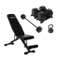 Bundle:  Ascend 3-in-1 Adjustable Dumbbells (7 to 52.5 lb) & Bench