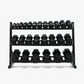 Ascend Rubber Hex Dumbbells - Pairs (5 to 80 lb)