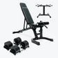 Bundle: Nuo Style Dumbbells (5 - 70 lb or 7.5-90 lb) & Bench