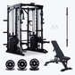 Multi-Function Smith Machine Bundles with Bumper Plates