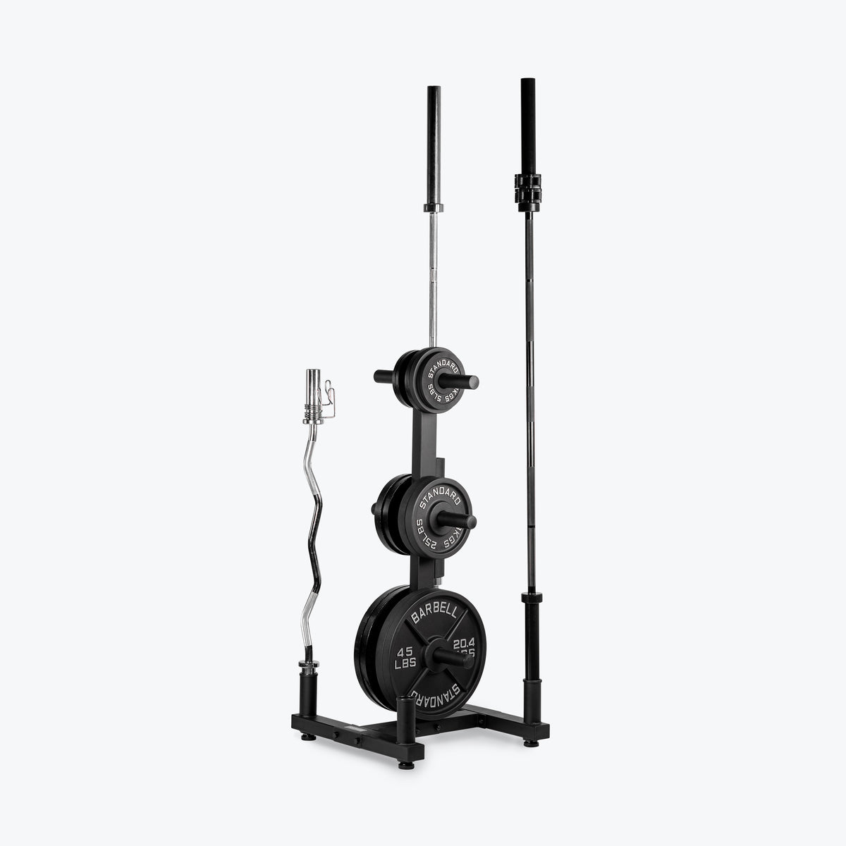 Olympic Weight Plate Tree & Barbell Rack